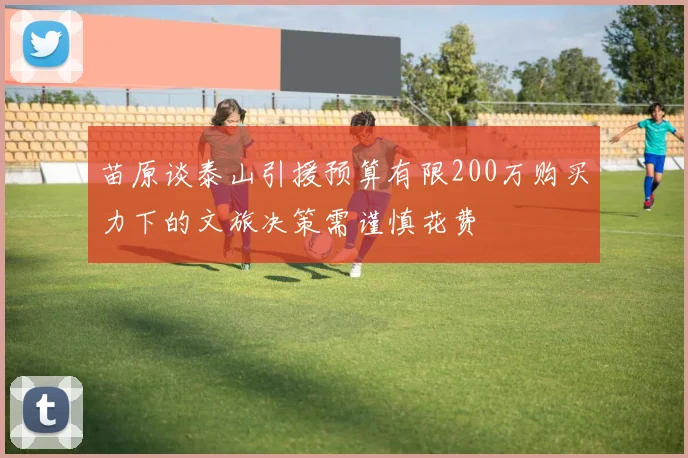 苗原谈泰山引援预算有限200万购买力下的文旅决策需谨慎花费