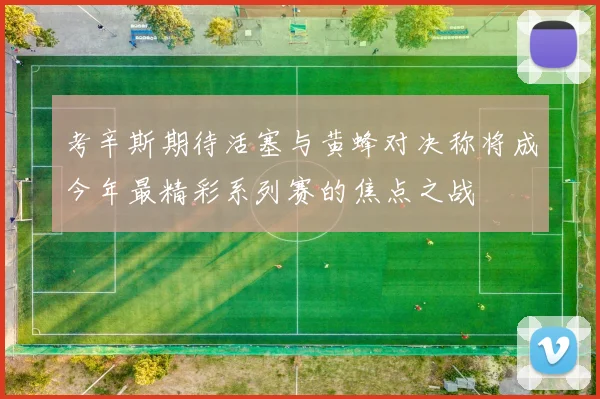 考辛斯期待活塞与黄蜂对决称将成今年最精彩系列赛的焦点之战